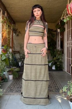 40-in-1 Olive Green Zip-Off Convertible Dress 27 40-in-1 Olive Green Zip-Off Convertible Dress -TUNNEL Vision Outlet zshrd